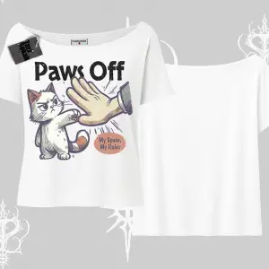 ProCATstinator Kedi Baskılı Kayık Yaka Tshirt