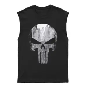 Punisher Kesik Kol Tişört Kolsuz T-shirt Bkt8225