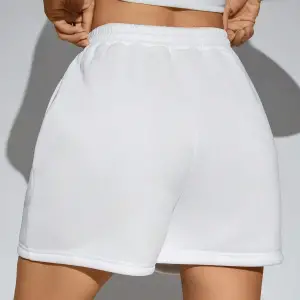 PUNK Halloween Spider Web Print Drawstring Waist Şort