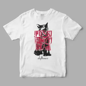 Punk is Not Dead Deftones Cat Baskılı Tişört