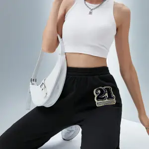 Qutie Letter Graphic Elastic Waist 4 Mevsim Eşofman