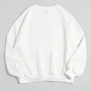 Qutie Slogan & Cartoon Graphic Drop Shoulder Sweatshirt Beyaz