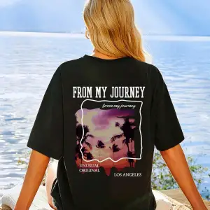 Qutie Sloganlı Grafik Düşük Omuz Tişört