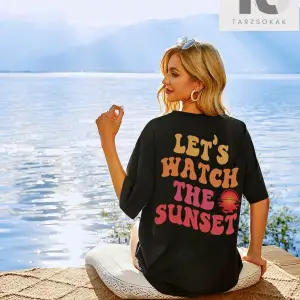 Qutie Sloganlı Grafik Düşük Omuz Tişört