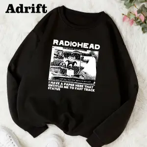 Radiohead Köstebek Sokak Trend Tasarım Harajuku/Gotik Beyaz