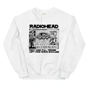 Radiohead Sweatshirt Beyaz