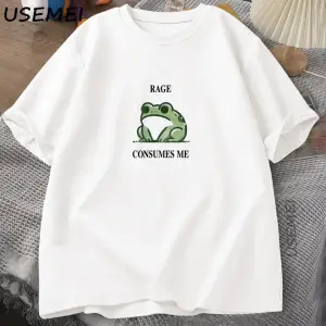 Rage Beni Tüketiyor Kurbağa Vintage T Shirt Erkek Kadın Tee Doğa Sevgilisi Aptal Kurbağa Retr 2820