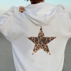 Rahat Kadın Kapüşonlular Leopar Pentagram Desen Baskı Kazaklar Gevşek Cep Sıcak Polar Tişörtü