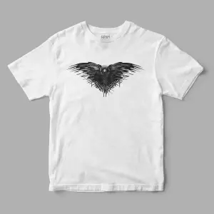 Raven Game Of Thrones Baskılı Tişört