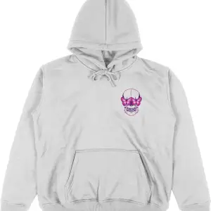 Rebel Squad Beyaz Oversize Unisex Kapüşonlu Sweatshirt Hoodie