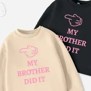 Renkli Biskilet Yaka Sweatshirt Çift Sevgili Kombinleri Couple Clothing