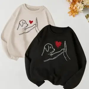 Renkli Biskilet Yaka Sweatshirt Çift Sevgili Kombinleri Couple Clothing
