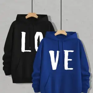 Renkli Kapşonlu Sweatshirt Çift Sevgili Kombinleri Couple Clothing