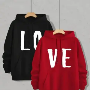 Renkli Kapşonlu Sweatshirt Çift Sevgili Kombinleri Couple Clothing
