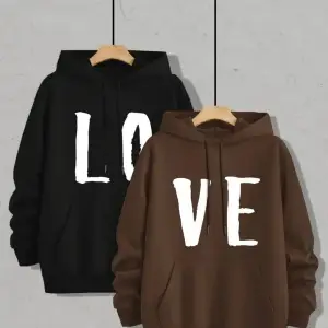 Renkli Kapşonlu Sweatshirt Çift Sevgili Kombinleri Couple Clothing