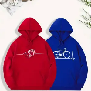 Renkli Kapşonlu Sweatshirt Çift Sevgili Kombinleri Couple Clothing