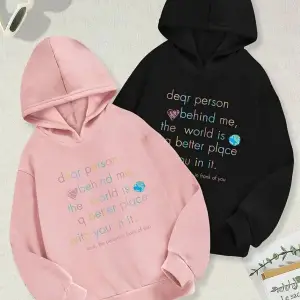 Renkli Kapşonlu Sweatshirt Çift Sevgili Kombinleri Couple Clothing