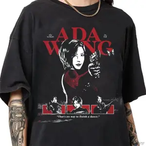 Resident Evil Biohazard Oyunu Ada Wong T-shirt Erkekler Kadınlar Için % 100% Pamuk T Shirt St