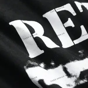 RETRO Baskılı Oversize Kalıp Unisex T-shirt