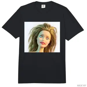 Retro Bebek Yüzü Meme Bebekleri Plastik İğrenç Bebek Yüzü Meme Tişörtü Erkekler Kadınlar İçin