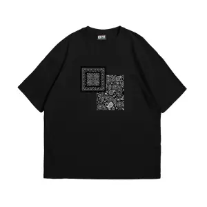 Rhythm Bandana Baskılı Oversize Unisex Beyaz