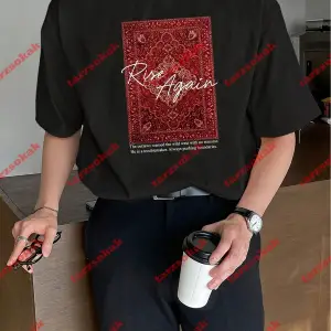 Rise Again Baskılı Oversize Unisex Beyaz