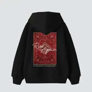 Rise Again Baskılı Oversize Unisex Premium Beyaz