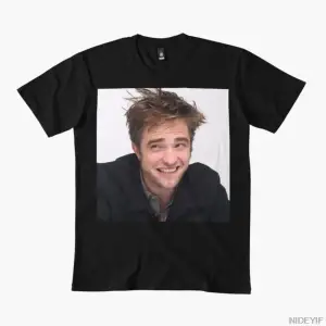 Robert Pattinson Laugh T-shirt Erkek Kadın %100 Pamuklu Tişörtler 3XS-3XL Üstler 1224-3