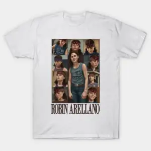 Robin Arellano - Erkekler Kadınlar İçin Siyah Telefon Tişörtü %100 Pamuklu Tişörtler Kısa Kol