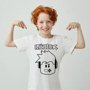 Roblox Baskılı Unisex Çocuk Tişört H07