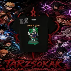 Rock Lee Naruto Anime Karakter Kadın Baby Tee Beyaz