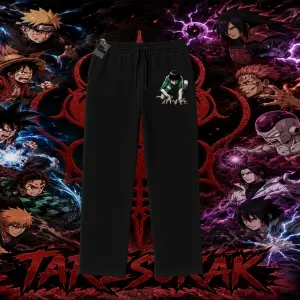Rock Lee Naruto Anime Karakter Unisex Baggy Eşofman Altı Beyaz