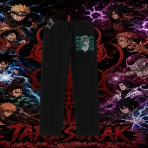 Rock Lee Naruto Anime Karakter Unisex Baggy Eşofman Altı Beyaz