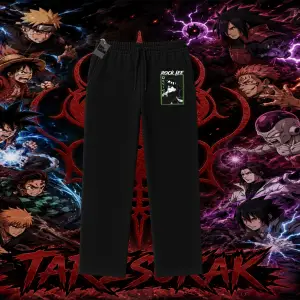 Rock Lee Naruto Anime Karakter Unisex Baggy Eşofman Altı Beyaz