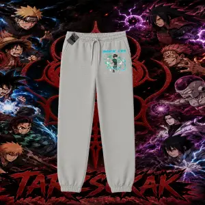 Rock Lee Naruto Anime Karakter Unisex Jogger Eşofman Altı Beyaz