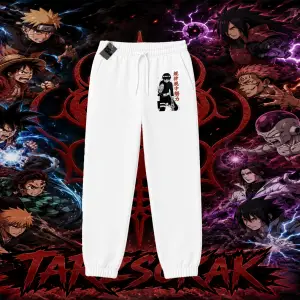 Rock Lee Naruto Anime Karakter Unisex Jogger Eşofman Altı Beyaz