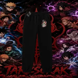 Rock Lee Naruto Anime Karakter Unisex Jogger Eşofman Altı Beyaz