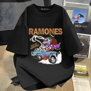 Rock Serisi Ramones Baskılı Unisex Oversize