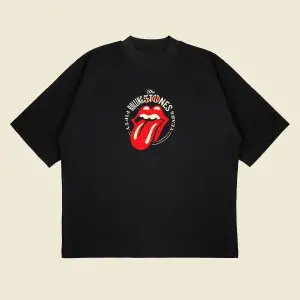 Rolling Stones 50.years Boxy Fit Oversize Unisex Tshirt – Baskılı Tişört |