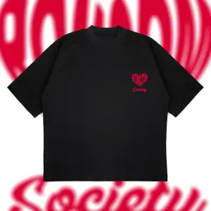 Romcom Society Baskılı Oversize Unisex Pamuklu Nefes Alan Kalın Kumaşlı