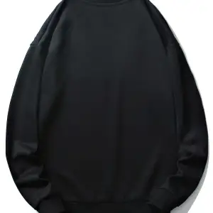 ROMWE Guys Letter Skull Graphic Sweatshirt Siyah