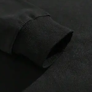 ROMWE Guys Letter & Skull Print Pullover Siyah