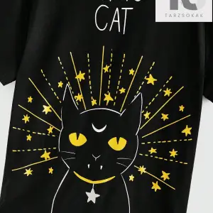 Rosie Karikatür Yazılı Baskılı Kısa Kollu Tişört