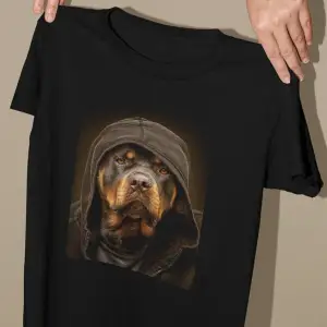 Rottweiler Köpek Baskılı Oversize