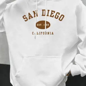 San Diego Kaliforniya Mektup Baskılı Erkek Kapüşonlu Sweatshirt Hip Hop Modası Kişilik Hoody