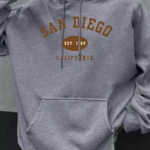 San Diego Kaliforniya Mektup Baskılı Erkek Kapüşonlu Sweatshirt Hip Hop Modası Kişilik Hoody
