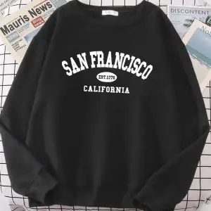 Sanfrancisco Est.1776 California mektup sokak Hoodies kadın sokak Fit Hoodie Hipster boy Hood