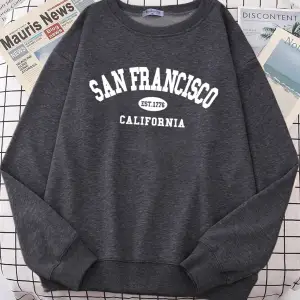 Sanfrancisco Est.1776 California mektup sokak Hoodies kadın sokak Fit Hoodie Hipster boy Hood