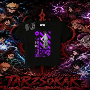 Sasuke uchiha Naruto Anime Karakter Kadın Baby Tee Beyaz