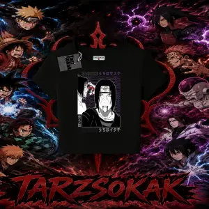 Sasuke uchiha Naruto Anime Karakter Kadın Baby Tee Beyaz